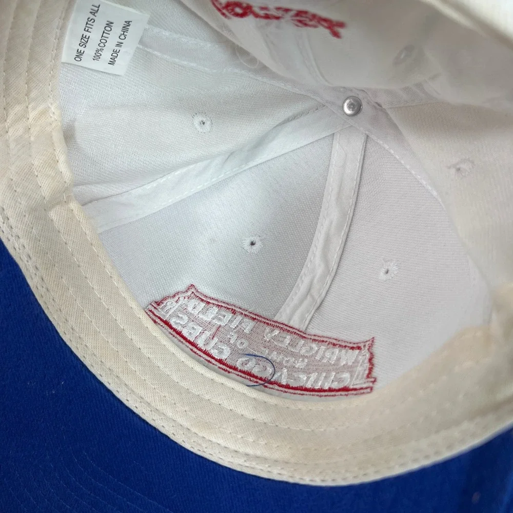 Chicago Cubs Wrigley Field Opening Night Snapback Hat White Blue ComEd Vintage